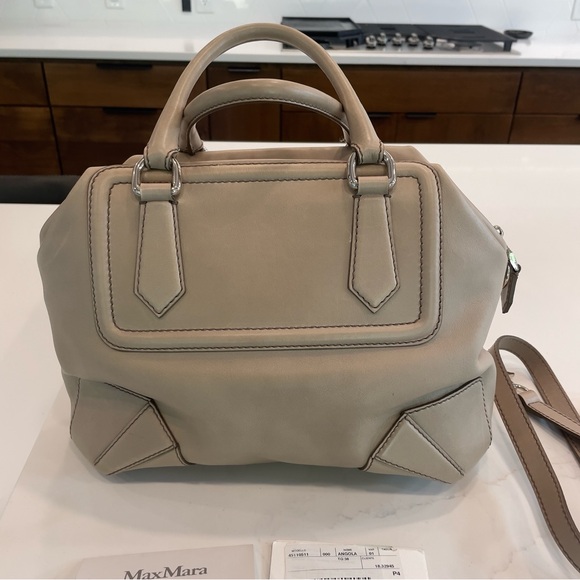 Max Mara Olimpia Tan Handbag - Picture 7 of 9